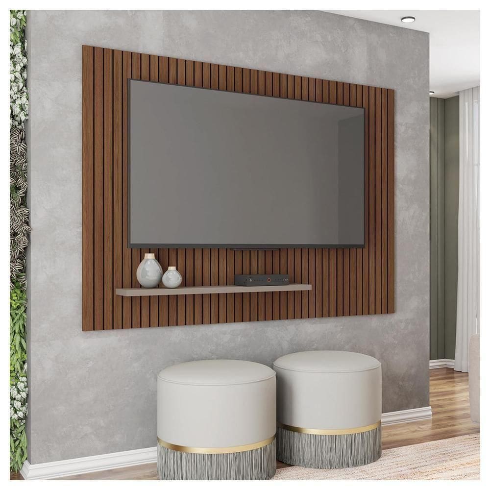 Painel Para Tv Até 70 Polegadas Sun Marrom Caemmun