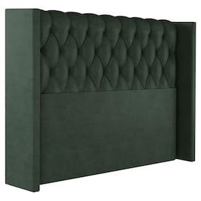 Cabeceira Casal 138 Cm Toquio Veludo Verde Soon Verde