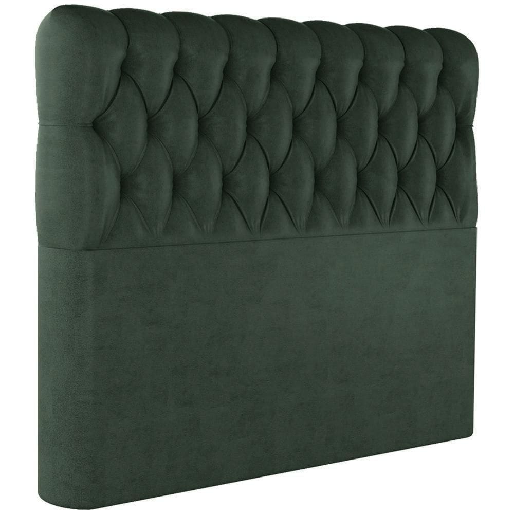 Cabeceira Queen 158 Cm Vegas Veludo Verde Soon Verde