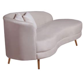 Chaise Longue Divã Emili Em Madeira De Reflorestamento 160cm Veludo Speciale Home Rose