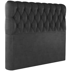 Cabeceira Queen 158 Cm Vegas Veludo Preto Soon Preto