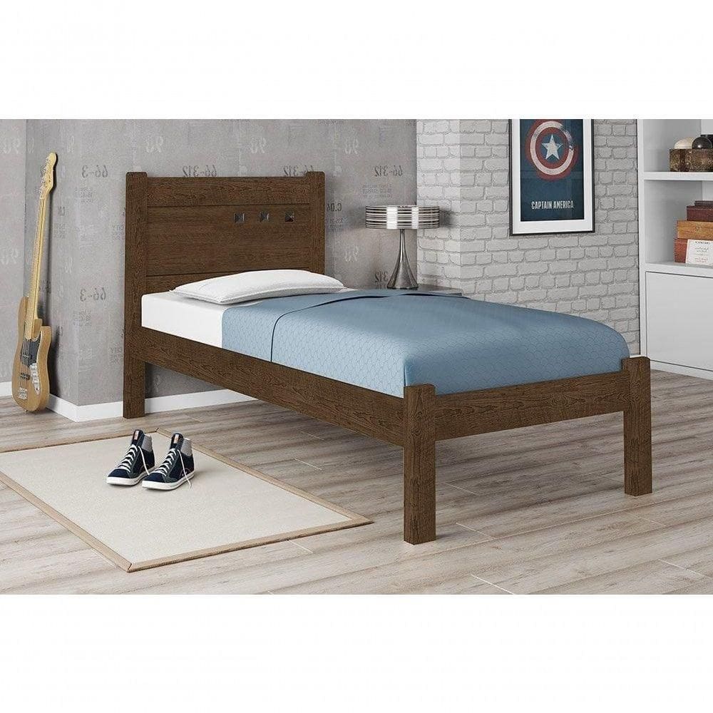 Cama Solteiro Paola Ii Malbec