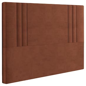 Cabeceira Casal 138 Cm London Veludo Terracota Soon Terracota