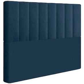Cabeceira Casal 138 Cm Dubai Veludo Azul Soon Azul