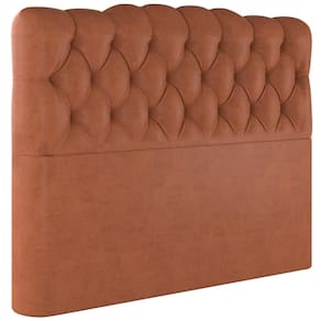 Cabeceira Casal 138 Cm Milan Veludo Terracota Soon Terracota