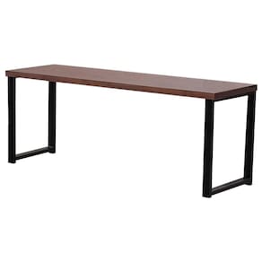 Banco Estilo Industrial Base Aço I11 Castanho Madeira Taeda Dmobiliario Castanho