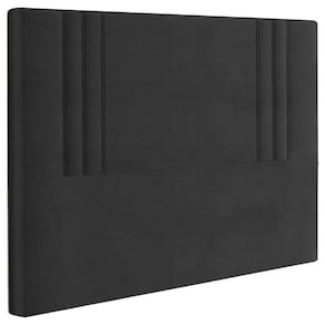 Cabeceira Casal 138 Cm London Veludo Preto Soon Preto