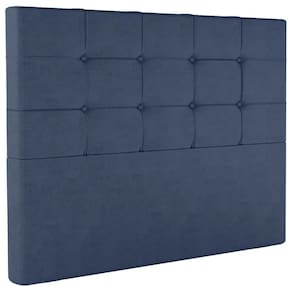 Cabeceira Casal 138 Cm Berlin Veludo Azul Soon Azul