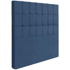 Cabeceira Solteiro 88 Cm Lots Veludo Azul Soon Azul