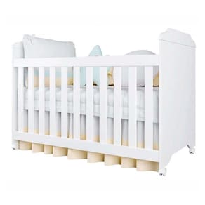 Berço Mini Cama Mel Em Mdf Carolina Baby Branco