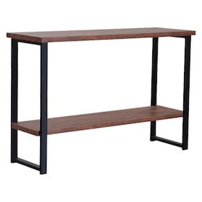 Aparador Para Sala Aço Preto 120 Cm I10 Madeira Taeda Castanho Dmobiliario Castanho