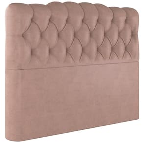 Cabeceira Casal 138 Cm Milan Veludo Rose Soon Rose