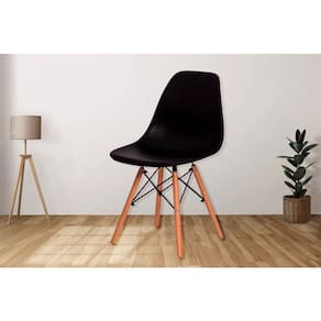Cadeira Charles Eames Eiffel - Preto Preto