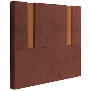 Cabeceira Solteiro 88 Cm Veron Veludo Terracota Soon Terracota