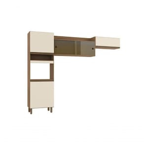 Cozinha Compacta Porto Carvalho/off White - Poliman