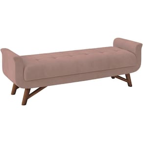Puff Recamier 160 Cm Pes Madeira Leville Veludo Sl 949 Peer