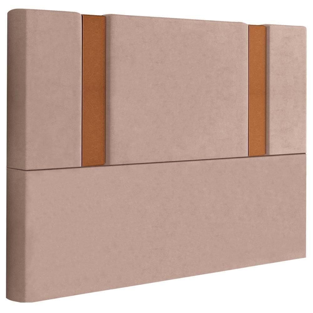 Cabeceira Casal 138 Cm Veron Veludo Rose Soon Rose
