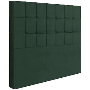 Cabeceira Casal 138 Cm Lots Veludo Verde Soon Verde