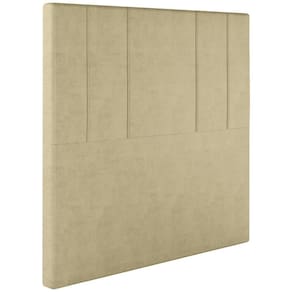 Cabeceira Solteiro 88 Cm Madrid Veludo Bege Soon Bege