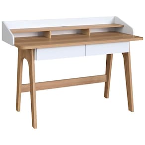 Escrivaninha 2 Gavetas 139 Cm 27999 Hanover Branco Artesano Hanover Branco