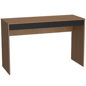 Escrivaninha Madri Para Computador 2 Gavetas B35 Mell Preto Novam Mell Preto