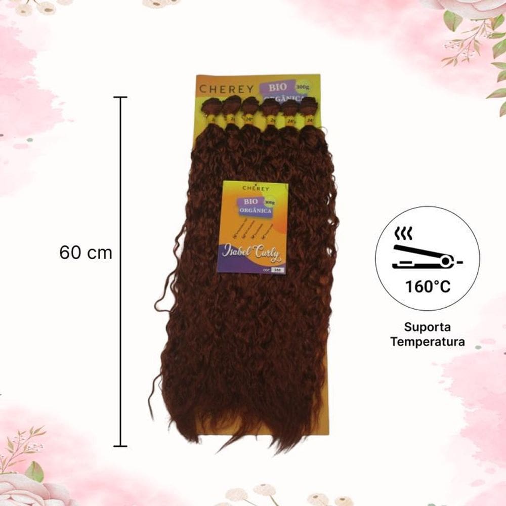 Cabelo Bio Fibra Isabel Curly 6X 300G Para Entrelace