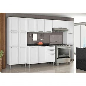 Cozinha Itatiaia Tarsila - 5 Peças Paneleiro Alto - Branca