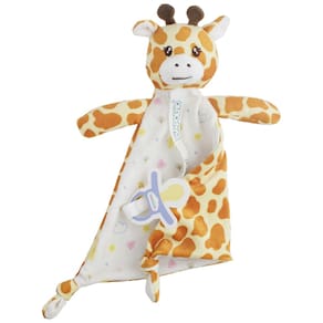 Naninha Prendedor Chupeta Unissex Laranja / Girafa -Pimpolho