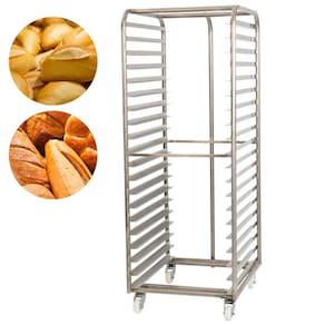 Armário Esqueleto De Pão Francês Para 20 Esteiras 58x70 Carrinho Inox Imeca