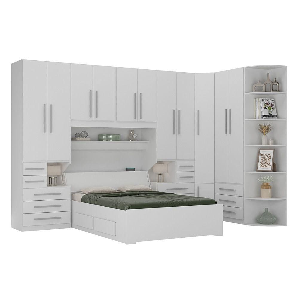 Dormitório De Casal Sem Cama 1344s Branco