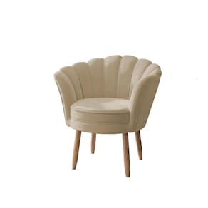 Poltrona Cadeira Escritório Decoraçao Recepção Salão Beleza Cor: Bege