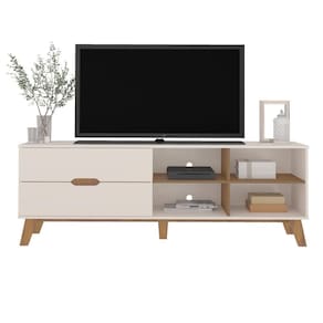 Rack Para Tv Até 75" Verona Off White/pinho Artely Off White/pinho