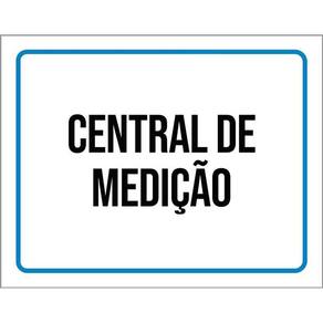 Placa Ambiente Sinalização Setor Central De Medição 36X46