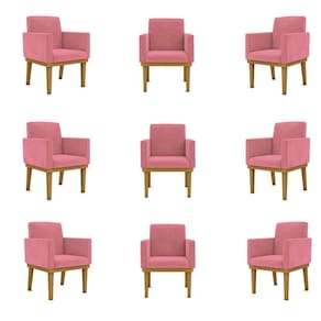 Kit 09 Poltronas Decorativa Reforçada Balaqui Decor Cor:rosa