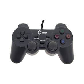 Controle Dualshock2 Com Fio Pra PS2 Preto Lotus Lt-ct007