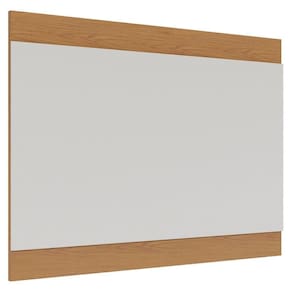 Painel Para Tv 75 Pol Chile E Rack Bancada Itália C05 Off White Matte/freijó - Mpozenato