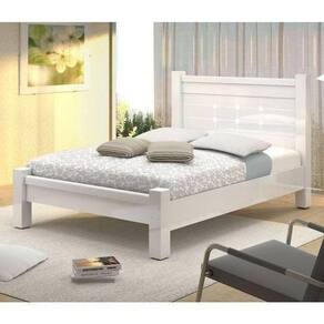 Cama De Casal Imperial 1,40 Branco - Vitamov