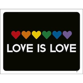 Kit 3 Placas Decorativa - Love Is Love Diversidade