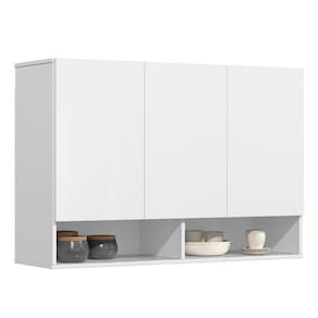 Armário De Cozinha Aéreo 2 Portas 67cm Italy Branco - Ej Móveis