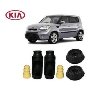 Par Kit Coxim Batente Suspensão Dianteira Kia Soul 2009 2010 2011 2012 2013