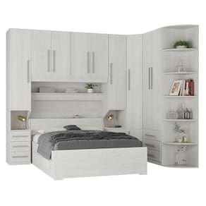 Dormitório Queen Size Sem Cama 1219s Carvalho Claro