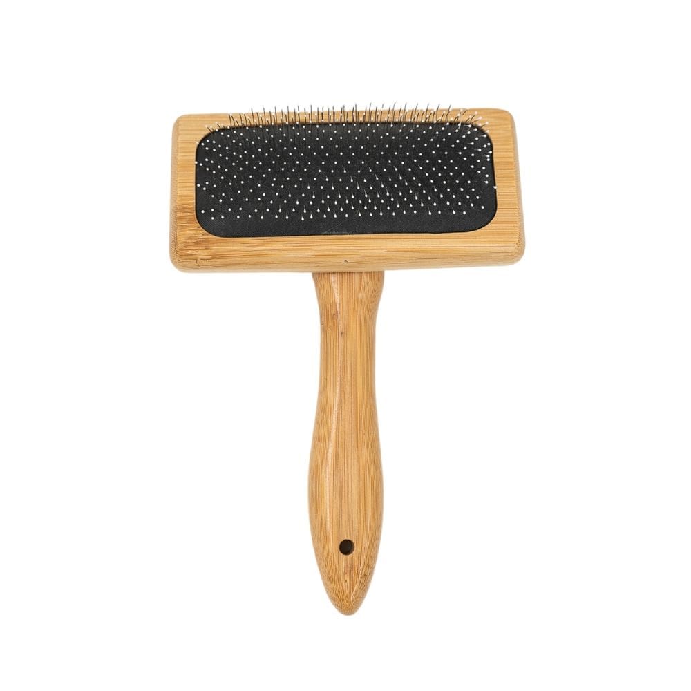 Escova Rasqueadeira De Bambu Para Pets - Oikos Animal