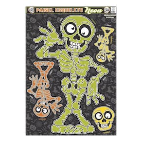 Painel Decorativo Esqueleto Neon Decoração Halloween