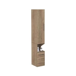 Guarda-roupa De 1 Porta Com Mesa De Cabeceira 1416 Esquerdo Castanho