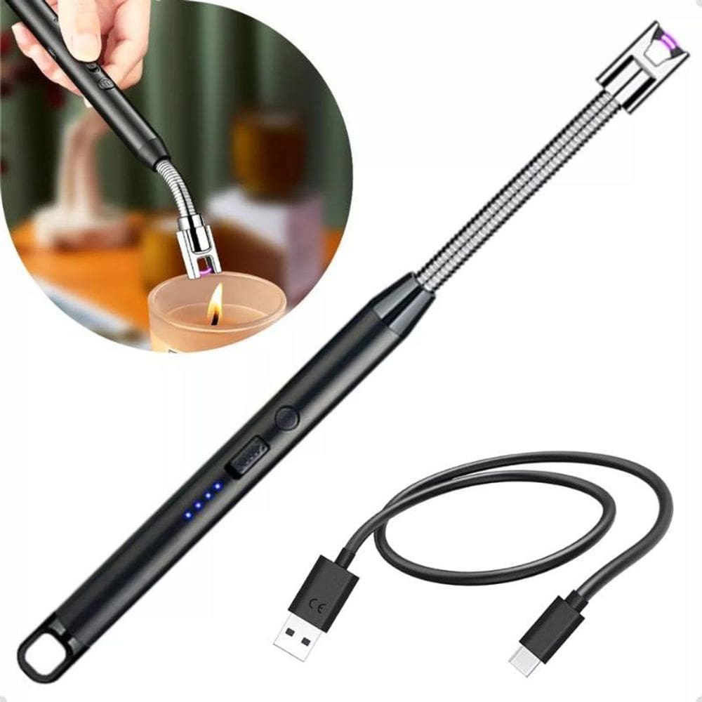 Acendedor Velas Usb Recarragavel Isqueiro Plasma Elétrico A