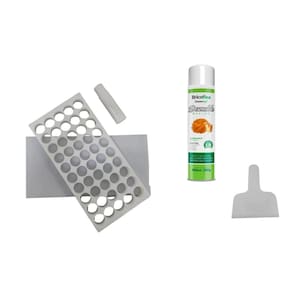 Placa Porcionadora de Doces Brigadeiro Beijinho 18g 45 Furos + Espátula + Desmoldante