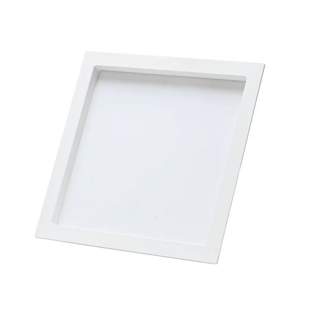Painel Led Comfort Quadrado De Embutir 6500K 24W Branco Fosco Bivolt - Avant