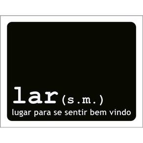 Kit 3 Placas Decorativa - Lar Seja Bem Vindo