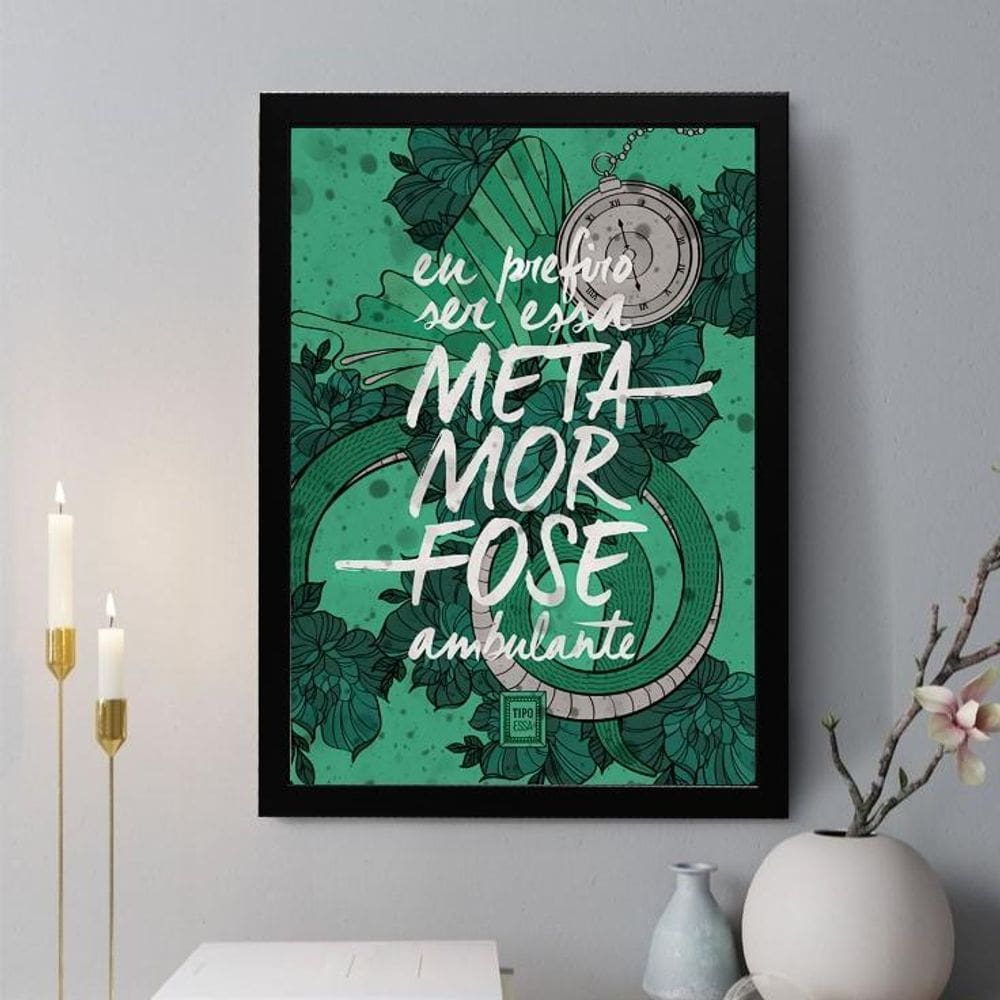 Quadro Decorativo Metamorfose Ambulante 24X18Cm