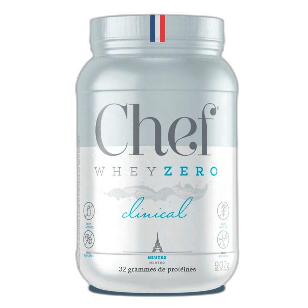 Whey Zero Lactose 32G Proteina Neutro 907G - Chef Whey